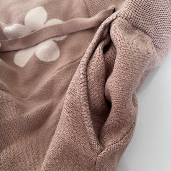 Tea N Rose Brown/Cream Flower Joggers- M - Picture 3 of 9